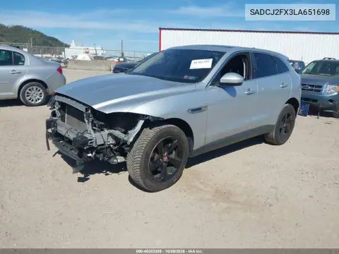 2020 Jaguar F-Pace Premium P250 Awd Automatic VIN SADCJ2FX3LA651698 фото 3