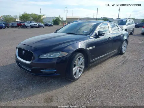 2016 Jaguar Xj Xjl Portfolio VIN SAJWJ2GD8G8V93390 фото 2
