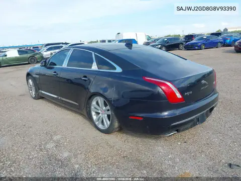 2016 Jaguar Xj Xjl Portfolio VIN SAJWJ2GD8G8V93390 фото 3