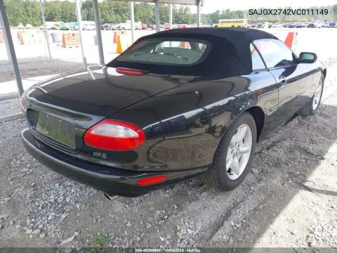 1997 Jaguar Xk8 VIN SAJGX2742VC011149 фото 4