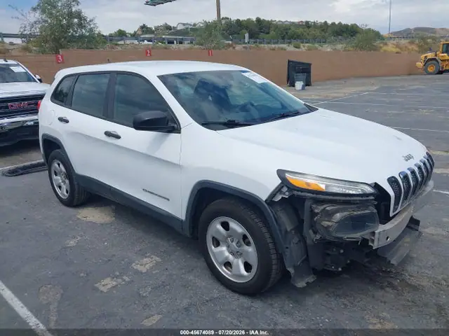 1C4PJLAB7EW246402 — 2014 Jeep Cherokee Sport, Передняя часть (Front End), фото до ремонта