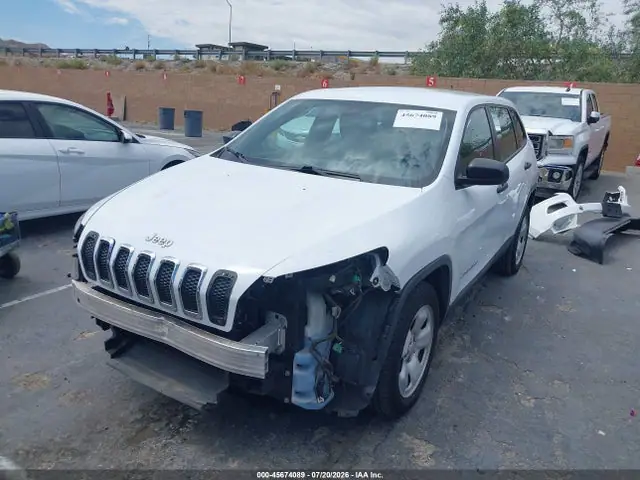 1C4PJLAB7EW246402 — 2014 Jeep Cherokee Sport, фото 2 с аукциона IAAI 30.09.2026, Передняя часть