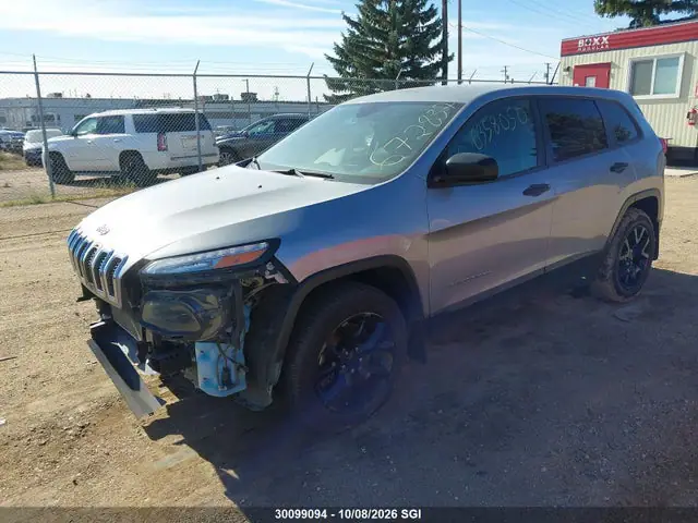 1C4PJMAS3FW672837 — 2015 Jeep Cherokee Sport, фото 2 с аукциона IAAI 14.10.2026, Передняя часть