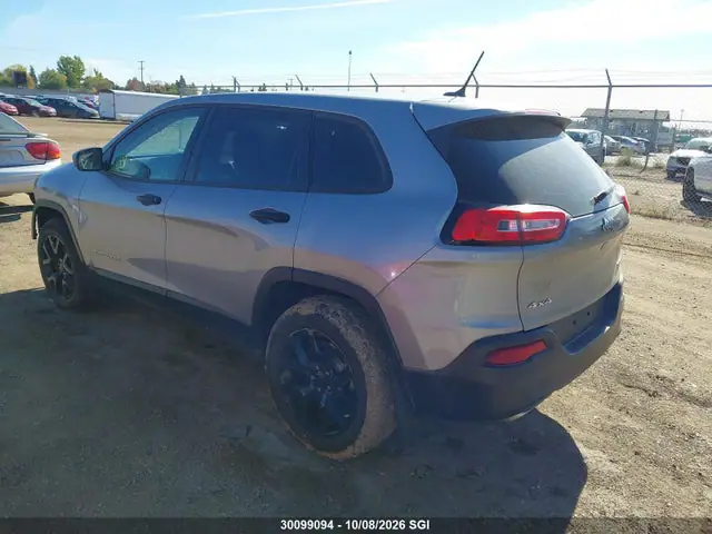 1C4PJMAS3FW672837 — 2015 Jeep Cherokee Sport, фото 3 с аукциона IAAI 14.10.2026, Передняя часть