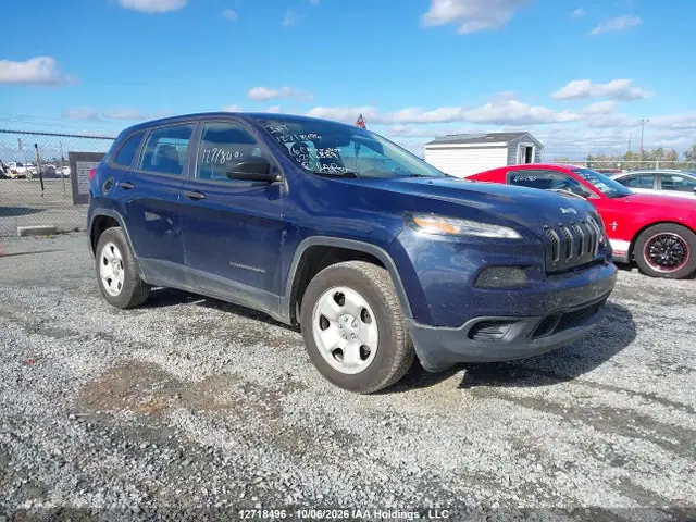 1C4PJMAS6GW244889 — 2016 Jeep Cherokee Sport, Передняя часть (Front), фото до ремонта