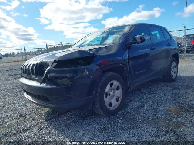 1C4PJMAS6GW244889 — 2016 Jeep Cherokee Sport, фото 2 с аукциона IAAI 13.10.2026, Передняя часть