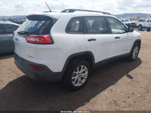 2016 Jeep Cherokee Sport VIN 1C4PJLAB1GW125822 фото 4