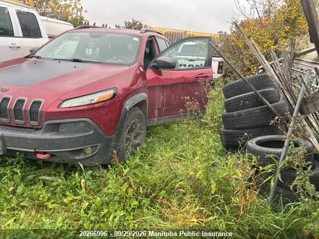 1C4PJMBB0HW525750 — 2017 Jeep Cherokee Trailhawk, фото 2 с аукциона IAAI 14.10.2026, Лобовое стекло