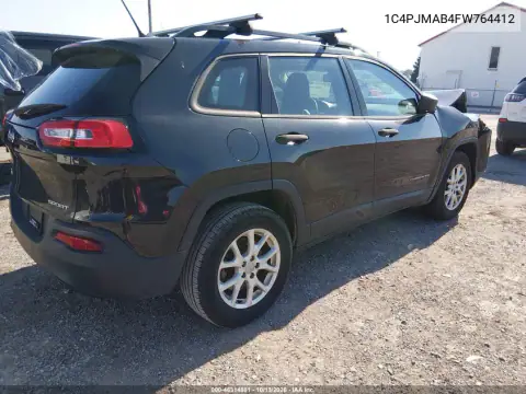 1C4PJMAB4FW764412 — 2015 Jeep Cherokee, фото 5 с аукциона IAAI, Передняя часть
