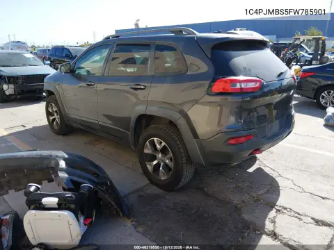 2015 Jeep Cherokee Trailhawk VIN 1C4PJMBS5FW785901 фото 4