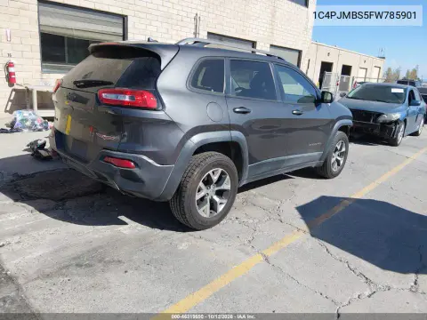 2015 Jeep Cherokee Trailhawk VIN 1C4PJMBS5FW785901 фото 5