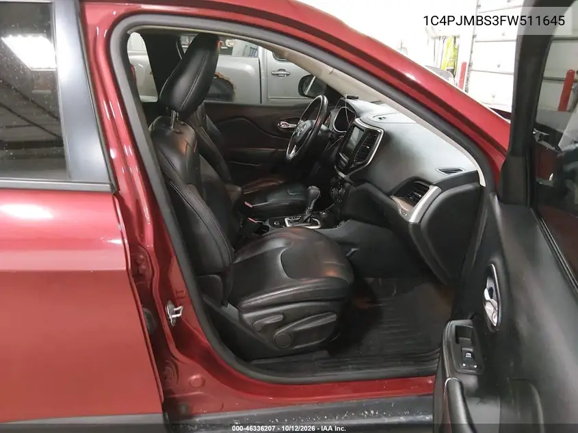 2015 Jeep Cherokee Trailhawk VIN 1C4PJMBS3FW511645 фото 6