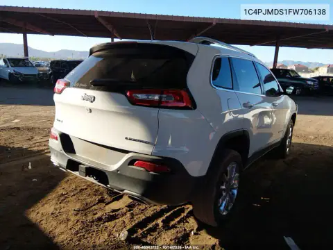 1C4PJMDS1FW706138 — 2015 Jeep Cherokee, фото 5 с аукциона IAAI, Передняя часть