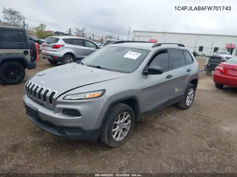 1C4PJLAB6FW701743 — 2015 Jeep Cherokee, фото 3 с аукциона IAAI, Естественный износ