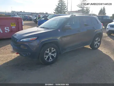 2016 Jeep Cherokee Trailhawk VIN 1C4PJMBS2GW144528 фото 3