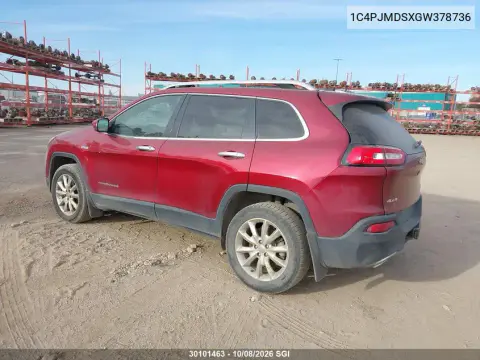 2016 Jeep Cherokee Limited VIN 1C4PJMDSXGW378736 фото 4