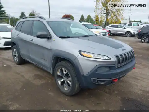 1C4PJMBS3GW169843 — 2016 Jeep Cherokee, Не указано, фото до ремонта