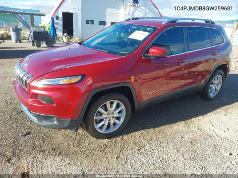 2016 Jeep Cherokee Limited VIN 1C4PJMDB8GW259681 фото 3