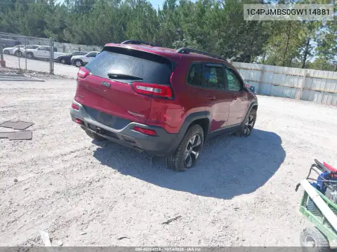 1C4PJMBS0GW114881 — 2016 Jeep Cherokee, фото 5 с аукциона IAAI, Передняя часть