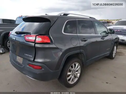1C4PJLDB8GW239330 — 2016 Jeep Cherokee, фото 5 с аукциона IAAI, Передняя часть
