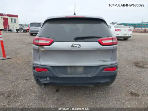 2017 Jeep Cherokee Sport VIN 1C4PJLAB4HW630092 фото 17