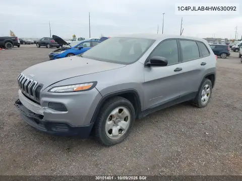 2017 Jeep Cherokee Sport VIN 1C4PJLAB4HW630092 фото 3