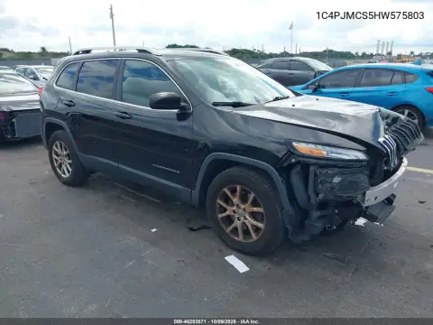 1C4PJMCS5HW575803 — 2017 Jeep Cherokee, Передняя часть, фото до ремонта