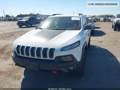 2017 Jeep Cherokee Trailhawk 4X4 VIN 1C4PJMBS0HW589898 фото 3
