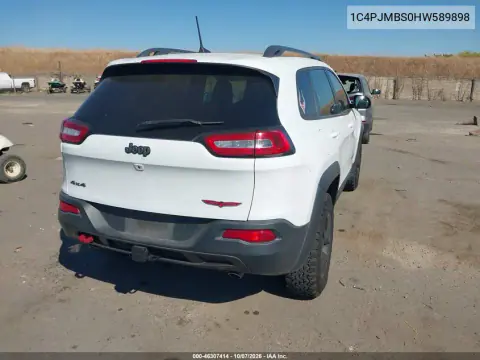 2017 Jeep Cherokee Trailhawk 4X4 VIN 1C4PJMBS0HW589898 фото 5