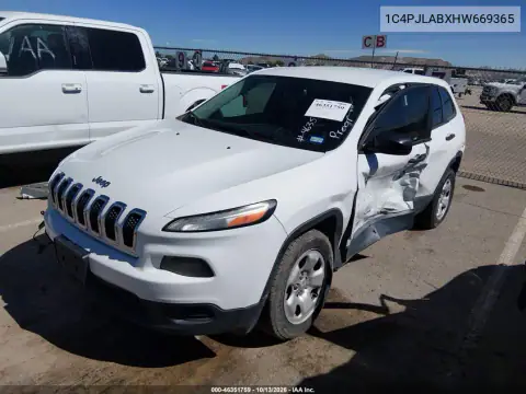 1C4PJLABXHW669365 — 2017 Jeep Cherokee, фото 3 с аукциона IAAI, Боковая часть