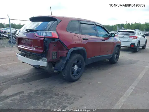 2019 Jeep Cherokee Sport VIN 1C4PJMAB8KD190709 фото 4