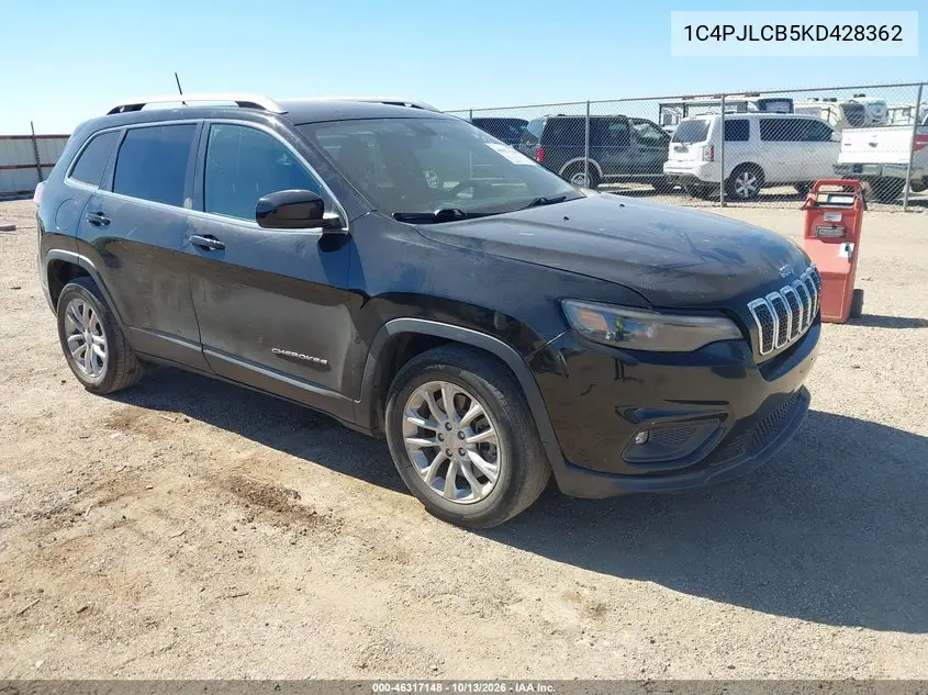 2019 Jeep Cherokee Latitude Fwd VIN 1C4PJLCB5KD428362 фото 2
