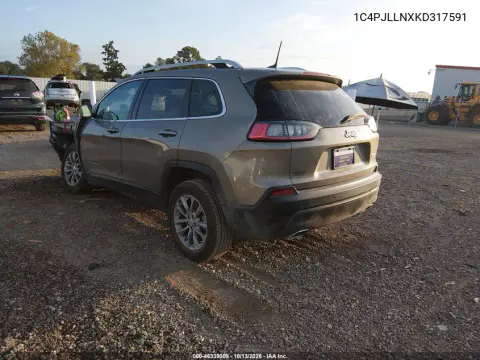 2019 Jeep Cherokee Latitude Plus Fwd VIN 1C4PJLLNXKD317591 фото 3