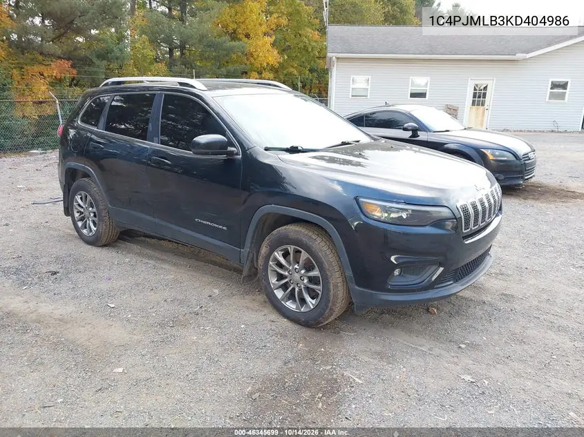 1C4PJMLB3KD404986 — 2019 Jeep Cherokee, фото 2 с аукциона IAAI, Левый и правый бока
