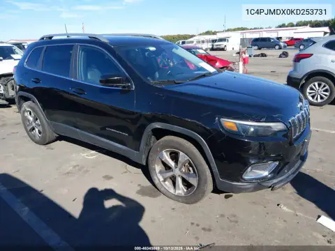 1C4PJMDX0KD253731 — 2019 Jeep Cherokee, Передняя часть, фото до ремонта