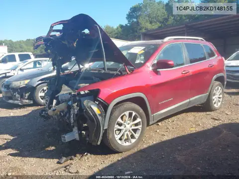 1C4PJLCB2KD148155 — 2019 Jeep Cherokee, фото 2 с аукциона IAAI, Передняя часть
