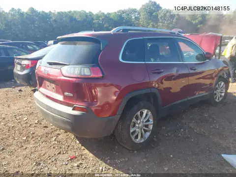 1C4PJLCB2KD148155 — 2019 Jeep Cherokee, фото 4 с аукциона IAAI, Передняя часть