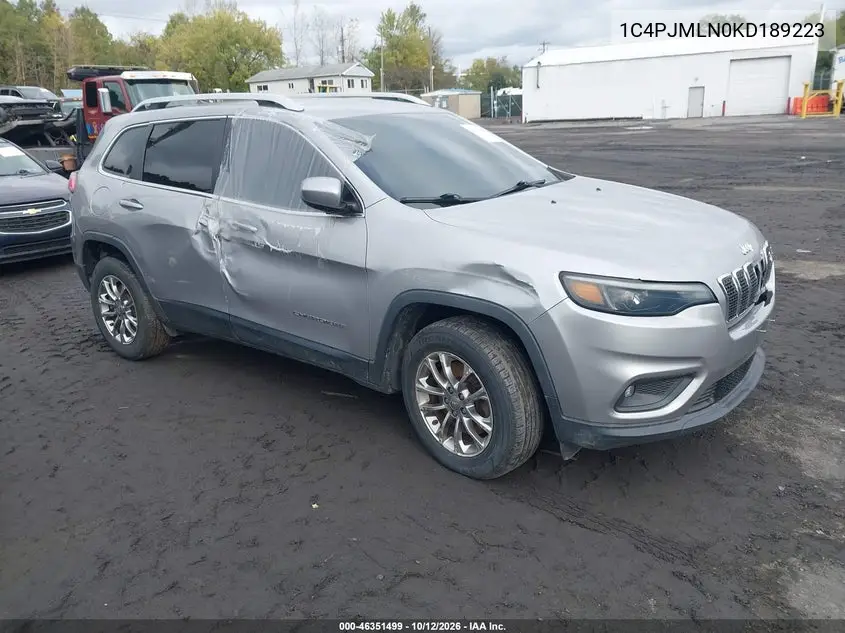 2019 Jeep Cherokee Latitude Plus 4X4 VIN 1C4PJMLN0KD189223 фото 1