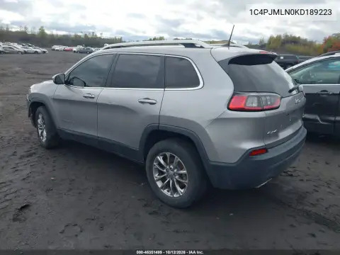 2019 Jeep Cherokee Latitude Plus 4X4 VIN 1C4PJMLN0KD189223 фото 3