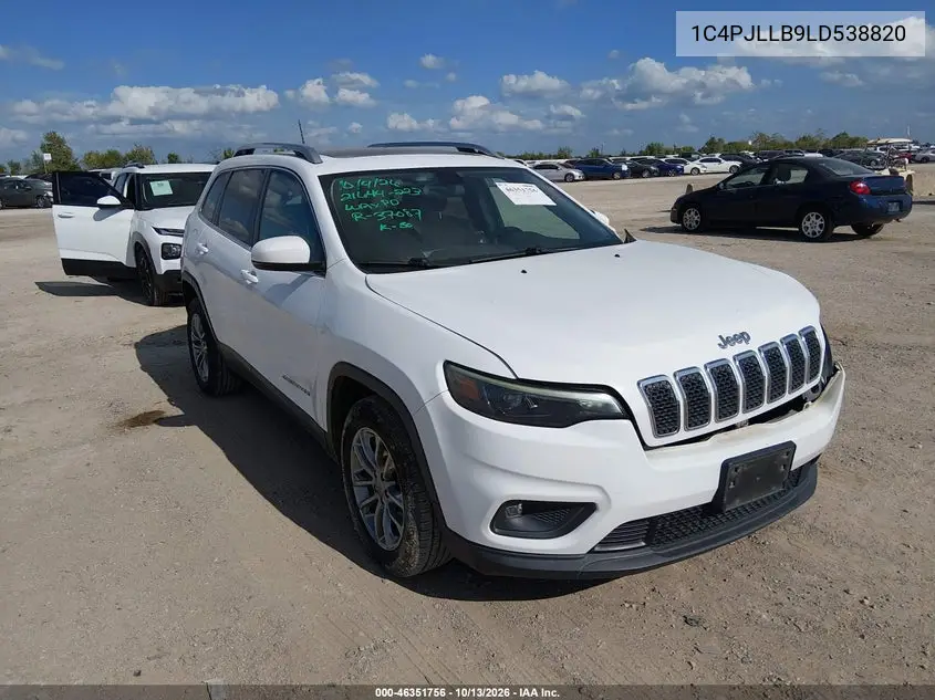 1C4PJLLB9LD538820 — 2020 Jeep Cherokee, фото 2 с аукциона IAAI, Боковая часть