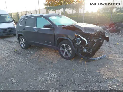 2021 Jeep Cherokee Limited 4X4 VIN 1C4PJMDX7MD121729 фото 2