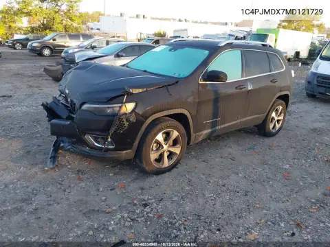 2021 Jeep Cherokee Limited 4X4 VIN 1C4PJMDX7MD121729 фото 3