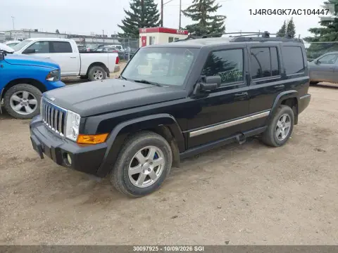 2010 Jeep Commander Sport VIN 1J4RG4GK7AC104447 фото 3