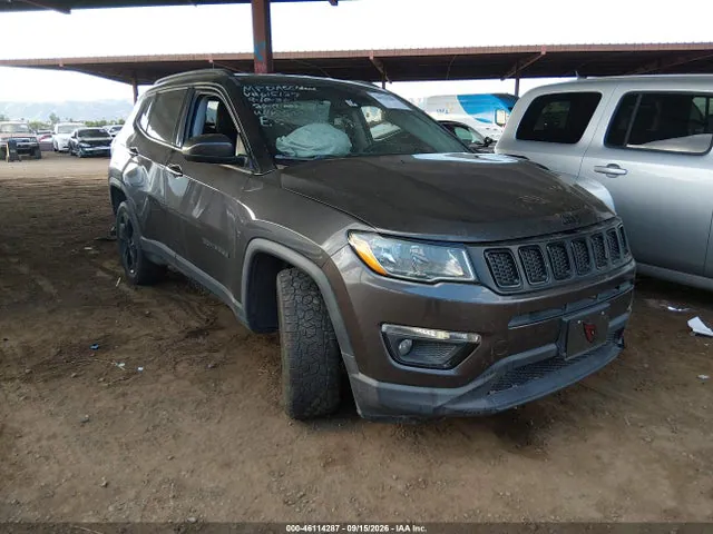 2019 Jeep Compass Altitude Fwd VIN 3C4NJCBB6KT615127 фото 1