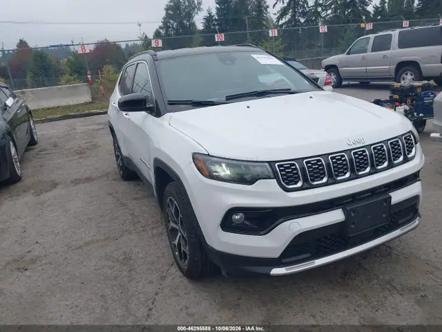 3C4NJDCN1TT224953 Jeep Compass Limited 2026 — повреждение Задняя часть слева, фото до ремонта