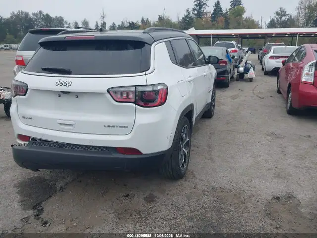 3C4NJDCN1TT224953 — 2026 Jeep Compass Limited, фото 4 с аукциона IAAI 14.10.2026, Задняя часть слева