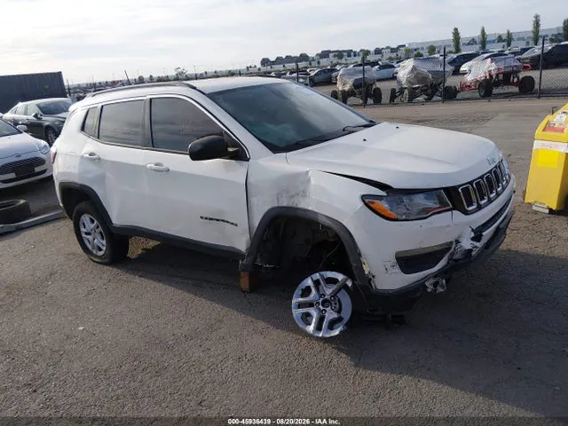 2019 Jeep Compass Sport Fwd VIN 3C4NJCAB8KT614661 фото 1