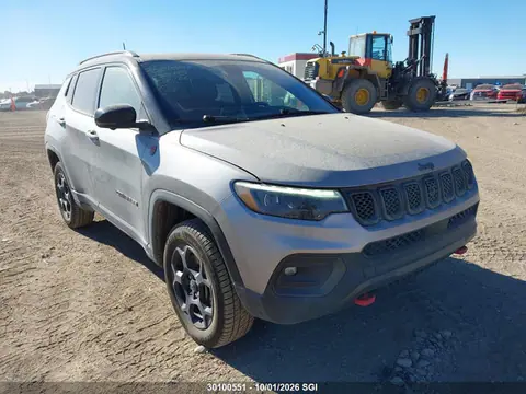 3C4NJDDN0PT506845 — 2023 Jeep Compass Trailhawk, Град (Hail), фото до ремонта