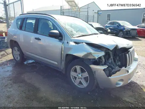 1J8FF47W87D356542 — 2007 Jeep Compass, Передняя часть, фото до ремонта
