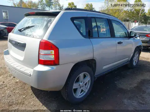 1J8FF47W87D356542 — 2007 Jeep Compass, фото 5 с аукциона IAAI, Передняя часть